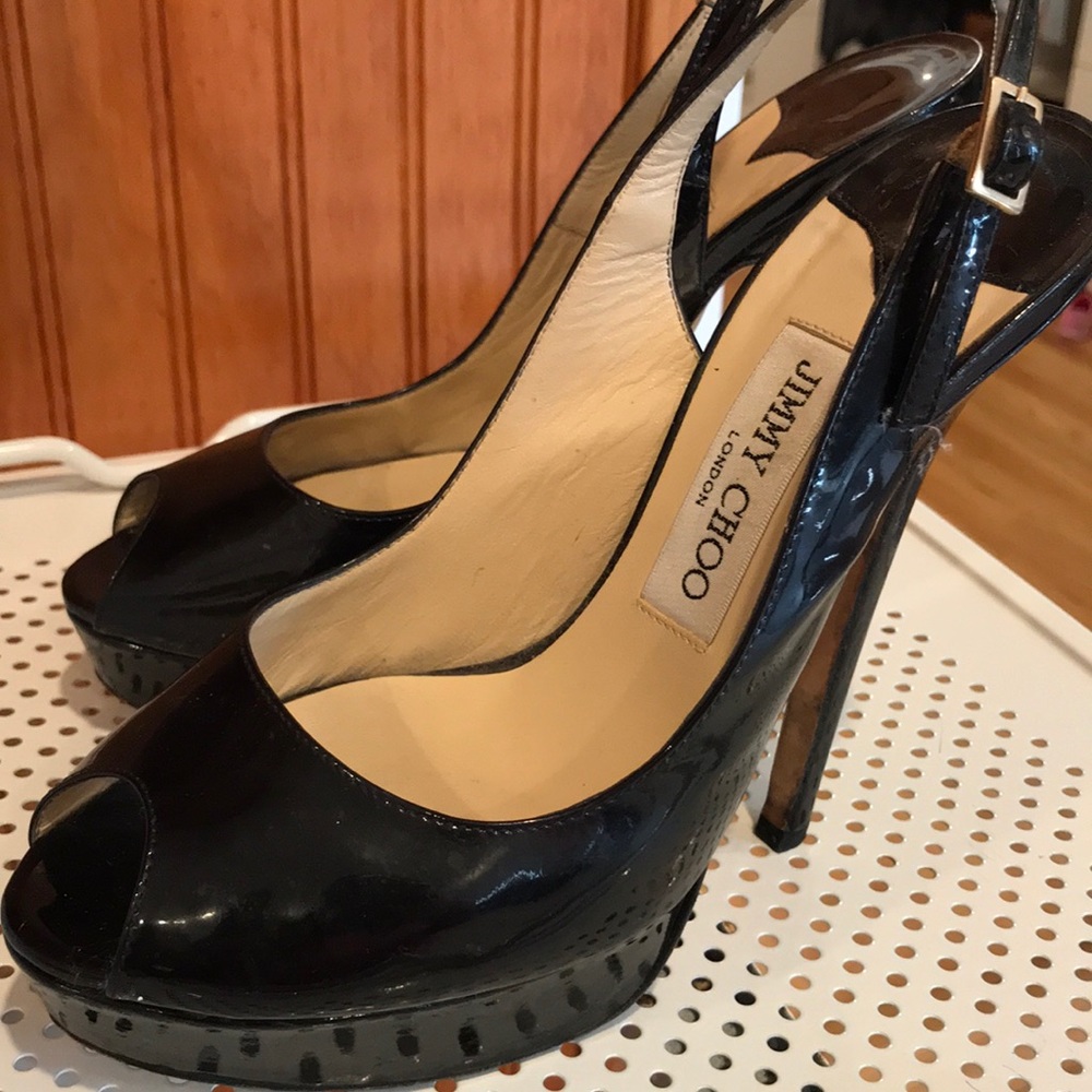 jimmy choo black high heels